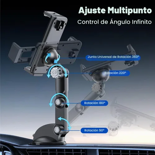 Vista 4 de Soporte universal para salpicadero de parabrisas de coche
