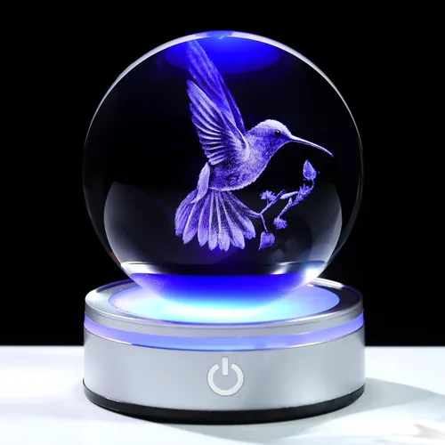 Vista 10 de Arikyrist Bola de cristal 3D de 8 cm de nubes y lluvias, regalo para mujeres y hombres, bola decorativa de cristal K9 con figura grabada de nubes