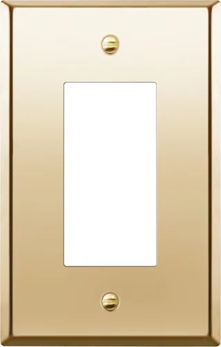 Vista 23 de ENERLITES Placa decorativa de pared metálica para interruptor o tomacorriente, acero inoxidable 201, tapa de tomacorriente, resistente a
