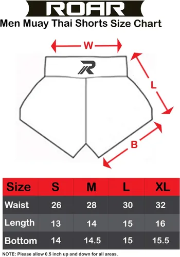 Vista 3 de Roar Muay Thai Shorts MMA Gym Boxeo Lucha UFC Trails Kick Artes Marciales