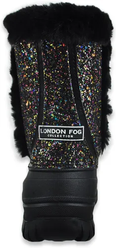 Vista 3 de LONDON FOG Botas de nieve para niñas jóvenes y niños pequeños de Icelyn con forro cálido para clima frío para niñas en tallas jóvenes y niños
