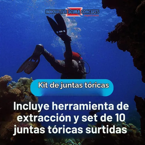 Vista 5 de Innovative Scuba Concepts Kit de herramientas de buceo de lujo, juego de herramientas de reparación de múltiples herramientas para buceo y buceo