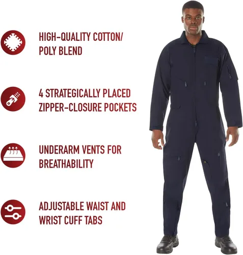 Vista 5 de Rothco - Traje de vuelo para hombre, disfraz de piloto de combate para cosplay