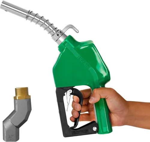 Vista 10 de Boquillas de combustible automáticas de 3/4", boquilla de transferencia de combustible con apagado automático y junta giratoria de 360°, gancho
