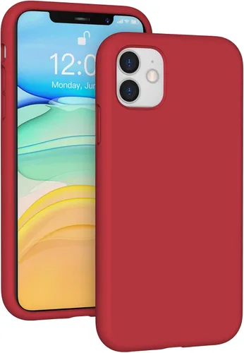 Vista 232 de Funda de silicona líquida compatible con iPhone 12 Pro Max 6.7 pulgadas, funda de gel de protección completa con forro de microfibra, funda