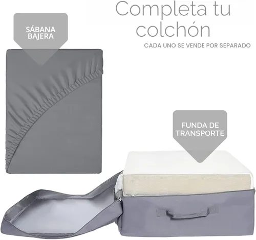 Vista 5 de Milliard Colchón plegable en tres partes con funda lavable (73 x 52 x 4 pulgadas)