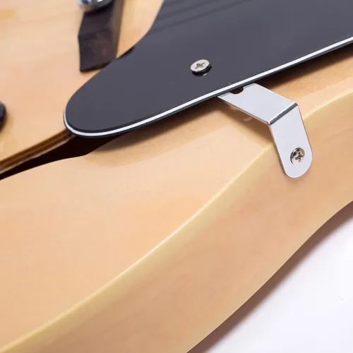 Vista 9 de Guitarra eléctrica de jazz GROTE de cuerpo hueco con herrajes cromados (Natural)