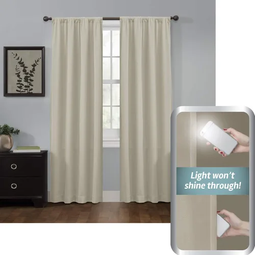 Vista 9 de Zenna Home Smart Curtains Tiffany Ultimate - Panel de ventana 100% opaco, 50 x 63 pulgadas, 1 panel, aguamarina
