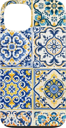 Vista 7 de Funda para iPhone 17 con diseño de azulejos mediterráneos sicilianos
