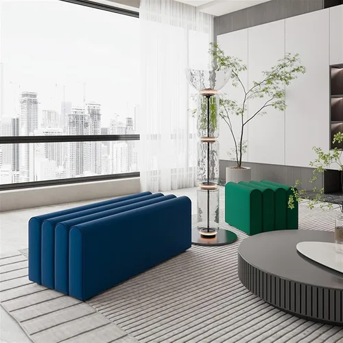 Vista 6 de Storage Benches Home Doorway Entry Shoe Change Stool Modern Checkroom Rectangular Stool Bedside Stool Clothing Store Sofa Stool Entrance Door Shoe