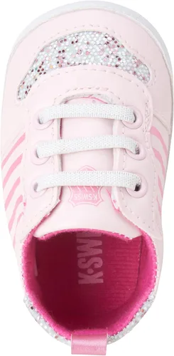 Vista 5 de K-Swiss Tenis para bebé niña Zapatos ligeros de suela suave Tenis de primera caminante para bebés niñas (0-12 meses)