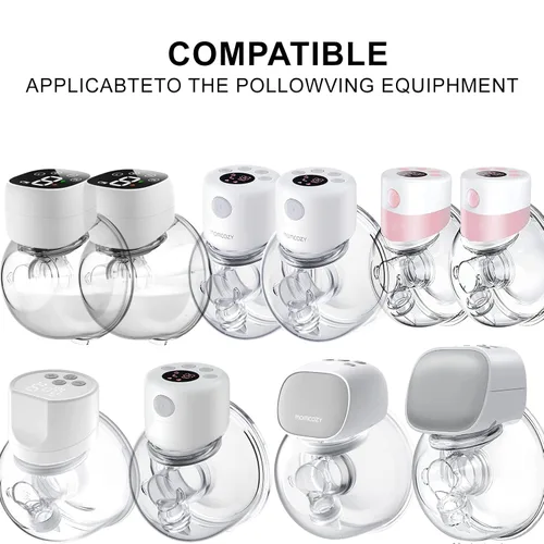 Vista 6 de NaNaLazy 6 piezas de inserción de brida de 0.51 pulgadas, compatible con Medela/TSRETE/momcozy S9/S10/S12/S9pro/S12pro Universal, protector de 13 mm
