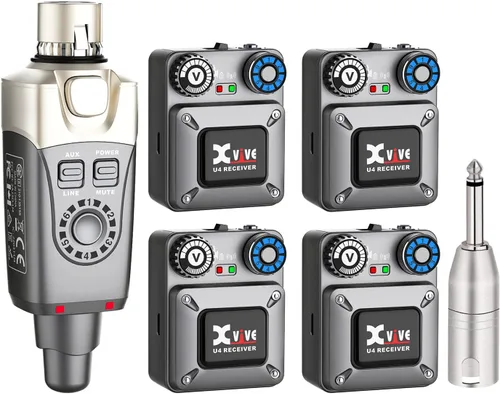 Vista 10 de Sistema de monitores intrauditivos inalámbricos Xvive U4