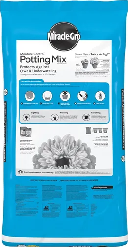 Vista 12 de Miracle-Gro - Mezcla para macetas con control de humedad, 50 cuartos de galón (paleta de 39 bolsas) Suelo vegetal para plantas en contenedores