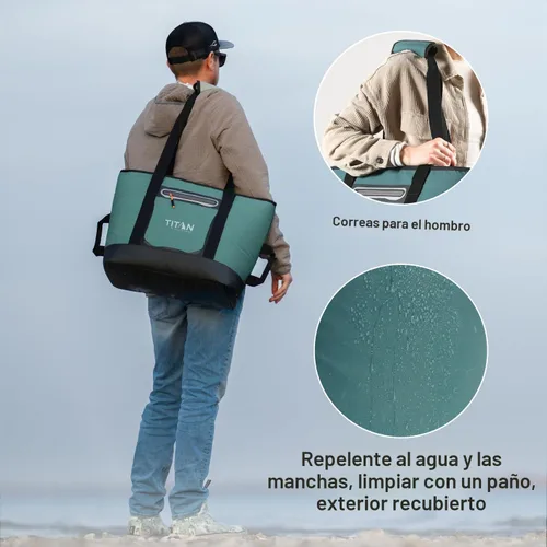 Vista 4 de Titan 30 - Bolsa enfriadora de latas, mantiene el hielo hasta 3 días