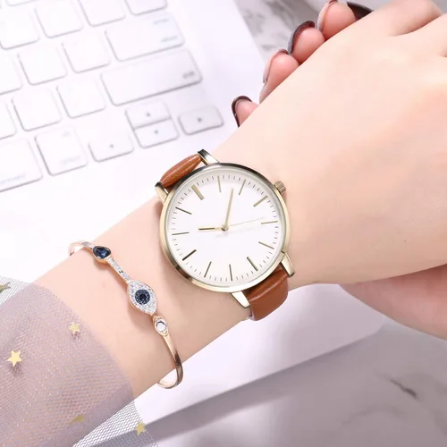 Vista 4 de KIMOMT - Reloj de pulsera de cuarzo de lujo para mujer, resistente al agua, creativo, para mujer y niña, para mujer