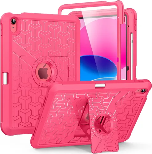 Vista 30 de MoKo Funda para iPad (A16) de 11ª/10ª generación 2025/2022, resistente a prueba de golpes, doble capa protectora de cuerpo completo, protector