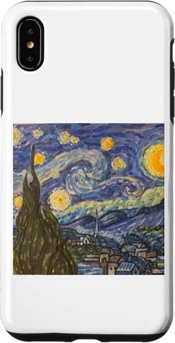 Vista 7 de Funda para iPhone 14 Starry Night Noche Estrellada Vincen Van Gogh Pintura famosa