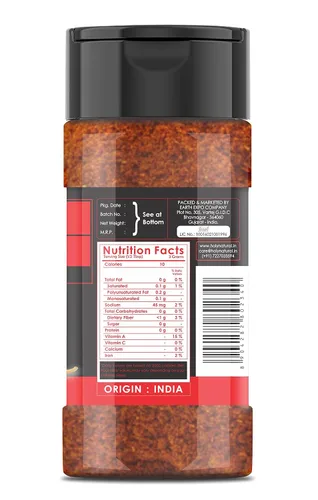Vista 2 de Polvo de pimienta fantasma (Bhut Jolokia Chili) – 3.5 oz/100 gm, 100% puro, ahumado, picante y picante en polvo, añade sabor único, delicioso