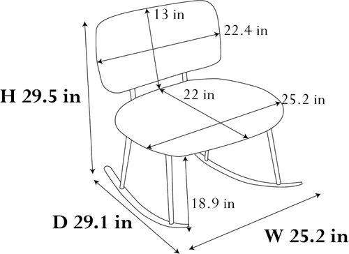 Vista 2 de KEVINSPACE Mecedora moderna, moderna silla ligera tapizada para cuarto de bebé, silla mecedora para guardería, cómoda silla de acento cargada