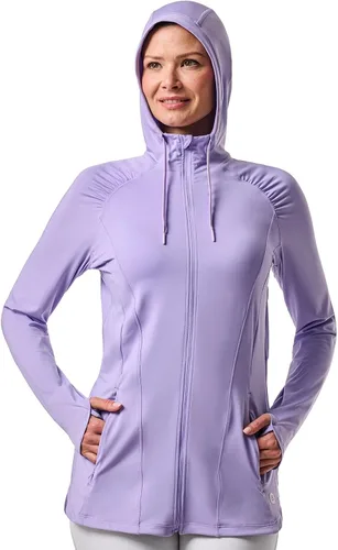 Vista 14 de Coolibar Chaqueta con cremallera completa para mujer - Protección solar UPF 50+ - Astir
