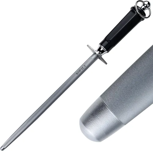 Vista 8 de Afilar el plano de Rod de acero de los sacapuntas de cuchillo 10 EN el acero que afila para el cuchillo Varilla de afilado súper fina magnetizada