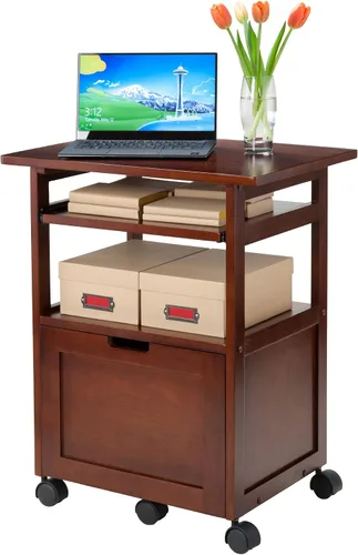 Vista 15 de Winsome Wood carro/soporte para impresora con espacio para teclado