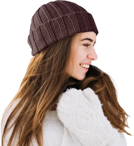 Vista 2 de TINKUY Peru Alpaca Wool Men's & Women's Warm Soft - Cuffed Slouchy - Beanie Hat