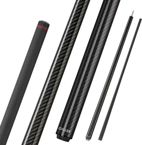 Vista 12 de KONLLEN Carbon Fiber Break Cue, 58" 2-Piece Heavy Hitter Pool Break Cue Stick with 12.9mm Tip, Professional Billiards Break Stick