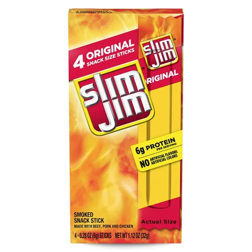 Vista 18 de Slim Jim Original Beef Snack Stick 'N Jalapeño Cheese, 1.5 oz