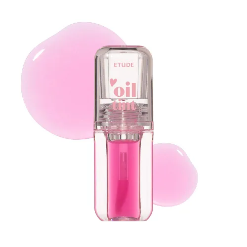 Vista 12 de ETUDE Dear Darling Oil Tint, #3 Neon Pink, Aceite hidratante para labios Rosa neón