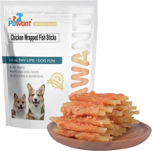 Vista 7 de Huesos dentales masticables envueltos en pollo, golosinas duraderas para control de placa y aliento fresco, alivio de la dentición del cachorro, 8