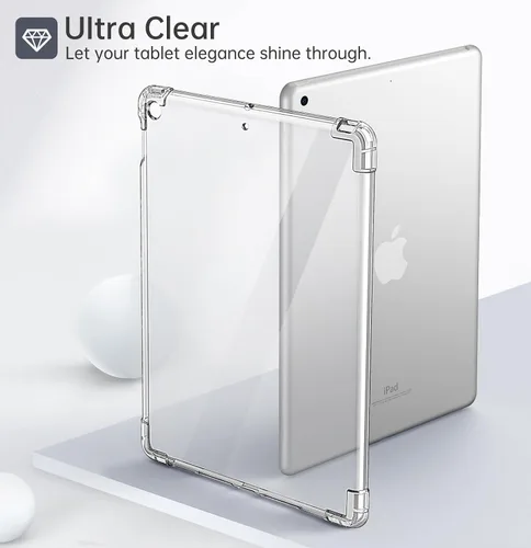 Vista 13 de MoKo Funda transparente para iPad de 9ª/8ª/7ª generación 2021/2020/2019
