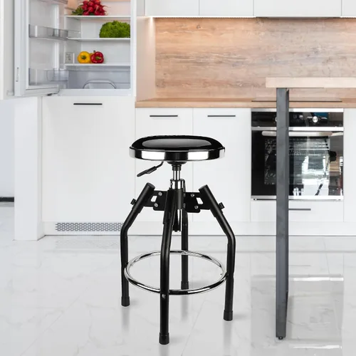 Vista 2 de WORKPRO Taburete de Taller Hidráulico Ajustable de Servicio Pesado, Taburete de Bar para Garaje, 29 a 33.86 pulgadas, Capacidad de 330 Libras, Negro