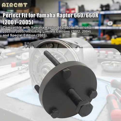 Vista 3 de Herramientas extractoras de volante de embrague de arranque compatibles con Yamaha Raptor 660 660R YFM660R 2001-2005