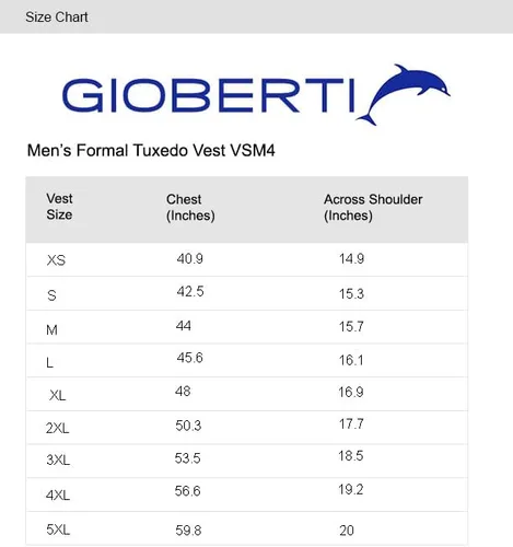 Vista 4 de Gioberti Chaleco formal de satén de 4 piezas para hombre, corbatín y pañuelo de bolsillo