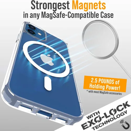 Vista 3 de Scooch para MagCase Compatible con iPhone 12 Mini Incluyendo MagRing 2.0, Soporte para Teléfono Compatible con MagSafe y Pata de Soporte