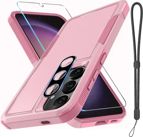 Vista 14 de Funda para Samsung Galaxy S24 FE, Cuerpo Completo Resistente de Servicio Pesado Robusta a Prueba de Golpes Funda Protectora para Teléfono con Correa
