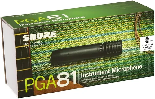 Vista 4 de Shure PGA81 Micrófono de condensador - con patrón de recogida cardioide, micrófono de instrumento de condensador (PGA81-XLR)