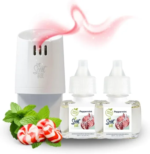 Vista 7 de Scent Fill Ambientador Enchufable de Glaciar 100% Natural, Repuestos de Aceite Perfumado, 2 Repuestos + Difusor