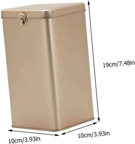 Vista 2 de Recipiente de almacenamiento de té de metal para té de hojalata, recipiente de almacenamiento de té, recipiente de almacenamiento de alimentos