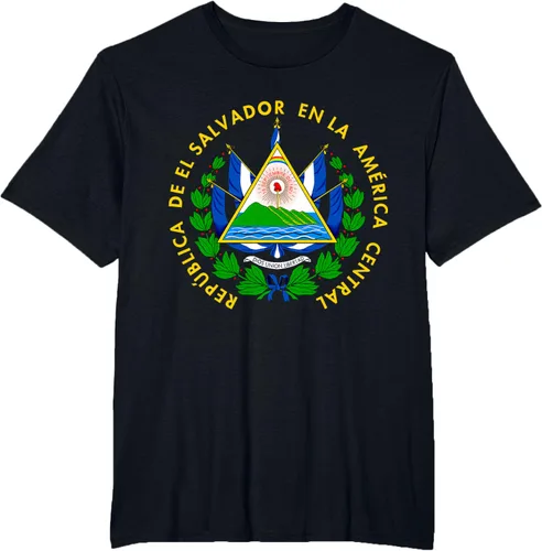 Vista 44 de Camiseta con diseño de emblema de la bandera de El Salvador