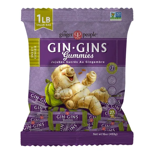 Vista 15 de GIN GINS Boost Red Magic Ginger Chews Soporte digestivo de 2 libras, 1 paquete