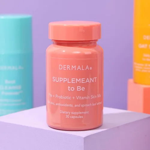 Vista 8 de Dermala #FOBO SUPPLEMEANT to Be - Suplemento para el acné Todos los prebióticos diarios naturales, vitaminas y vitaminas para la piel con zinc