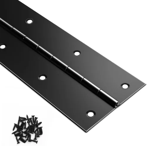 Vista 7 de Bisagra para piano de acero inoxidable resistente de 24 x 3 pulgadas Plateado