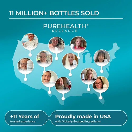 Vista 7 de PUREHEALTH RESEARCH Complete Vision Formula - Suplemento de vitaminas y minerales para los ojos, suplementos de luteína y zeaxantina para hombres