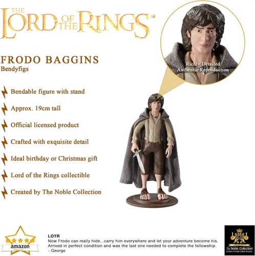 Vista 3 de BendyFigs El Señor de los Anillos Frodo Bolsón