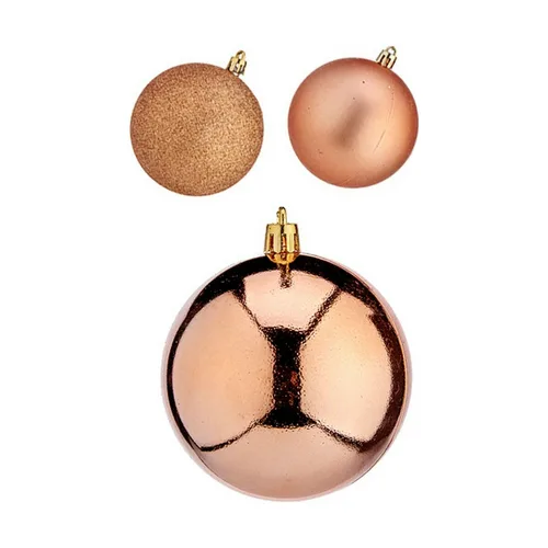 Vista 4 de Set de Bolas de Navidad Krist+ Cobre Plástico (24 Unidades)