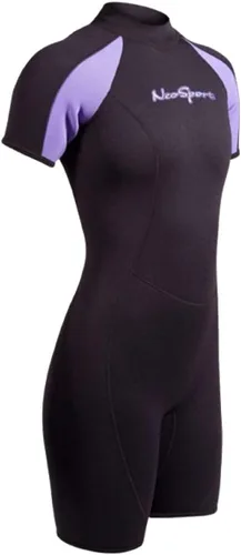 Vista 3 de NeoSport - Traje de neopreno para mujer, 0.118 in, color negro/lavanda-8