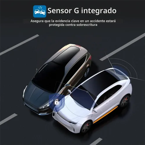 Vista 5 de ORSKEY Cámara de salpicadero delantera y trasera 1080P Full HD cámara doble en la cámara del coche para salpicadero 170 de ángulo amplio